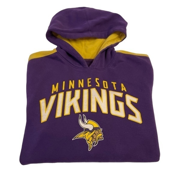 Fanatics Other - Fanatics Minnesota Vikings Hoodie size large‎ yellow and purple men’s